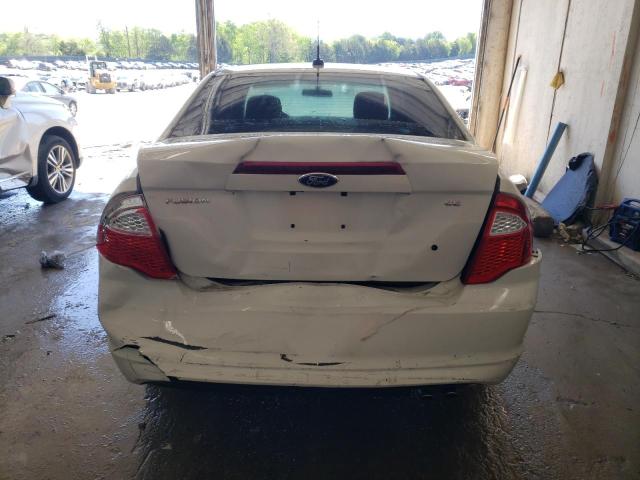 3FAHP0HA5BR183609 - 2011 FORD FUSION SE WHITE photo 6