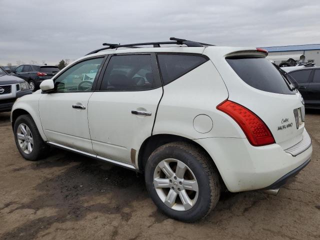 JN8AZ08W26W501565 - 2006 NISSAN MURANO SL WHITE photo 2