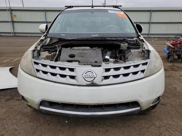 JN8AZ08W26W501565 - 2006 NISSAN MURANO SL WHITE photo 5