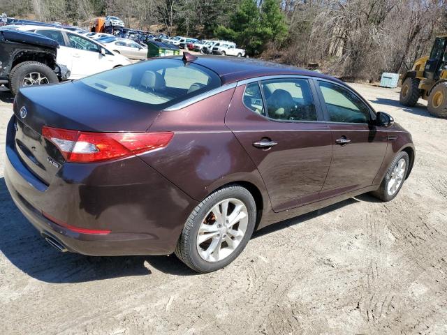 5XXGN4A6XCG073695 - 2012 KIA OPTIMA EX BURGUNDY photo 3