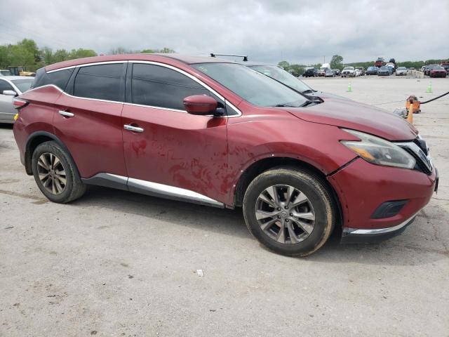 5N1AZ2MG1JN152186 - 2018 NISSAN MURANO S RED photo 4