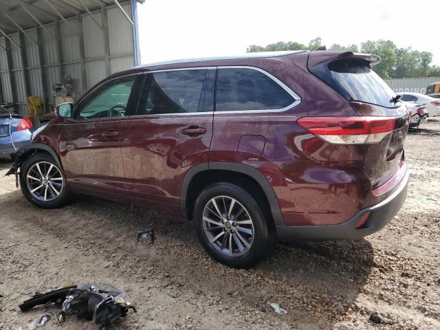 5TDKZRFHXJS270710 - 2018 TOYOTA HIGHLANDER SE BURGUNDY photo 2