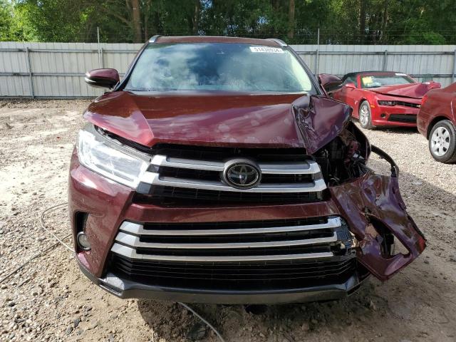 5TDKZRFHXJS270710 - 2018 TOYOTA HIGHLANDER SE BURGUNDY photo 5