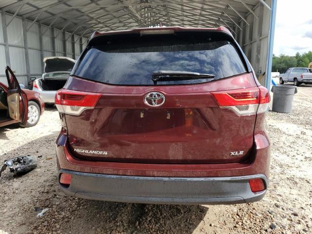 5TDKZRFHXJS270710 - 2018 TOYOTA HIGHLANDER SE BURGUNDY photo 6