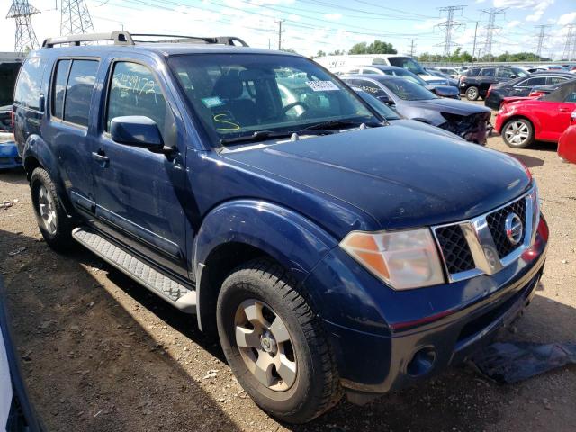 5N1AR18U17C636860 - 2007 NISSAN PATHFINDER LE BLUE photo 1