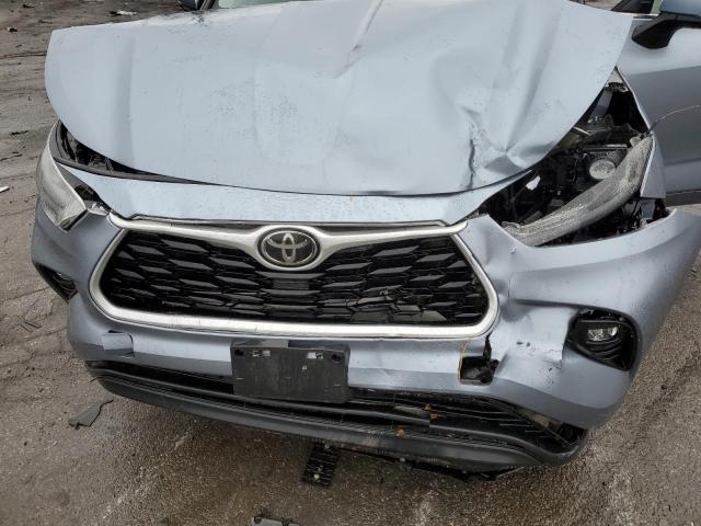 5TDGZRBHXMS080213 - 2021 TOYOTA HIGHLANDER XLE TURQUOISE photo 12