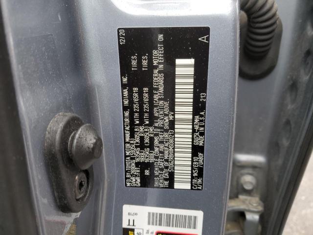 5TDGZRBHXMS080213 - 2021 TOYOTA HIGHLANDER XLE TURQUOISE photo 13