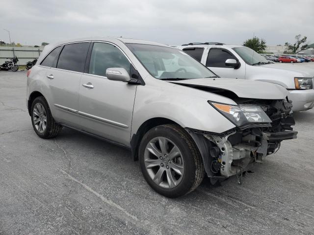 2HNYD2H70BH549209 - 2011 ACURA MDX ADVANCE SILVER photo 4