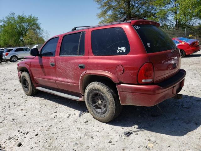 1B4HS28N1YF216311 - 2000 DODGE DURANGO RED photo 2