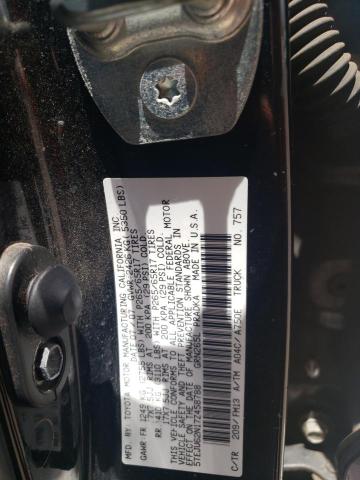 5TEJU62N17Z458788 - 2007 TOYOTA TACOMA DOUBLE CAB PRERUNNER BLACK photo 12