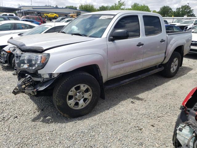 5TEJU4GN7AZ686296 - 2010 TOYOTA TACOMA DOUBLE CAB PRERUNNER SILVER photo 1