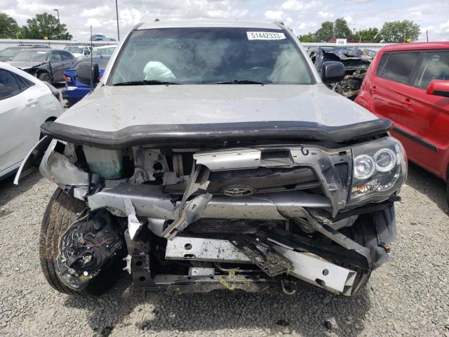 5TEJU4GN7AZ686296 - 2010 TOYOTA TACOMA DOUBLE CAB PRERUNNER SILVER photo 5
