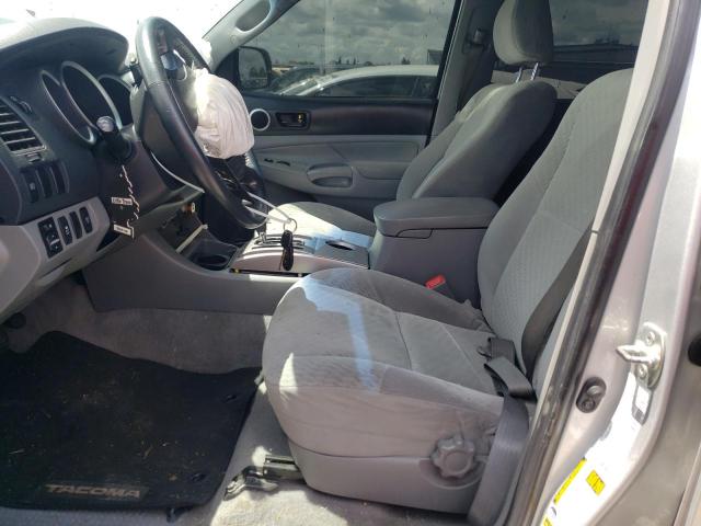 5TEJU4GN7AZ686296 - 2010 TOYOTA TACOMA DOUBLE CAB PRERUNNER SILVER photo 7