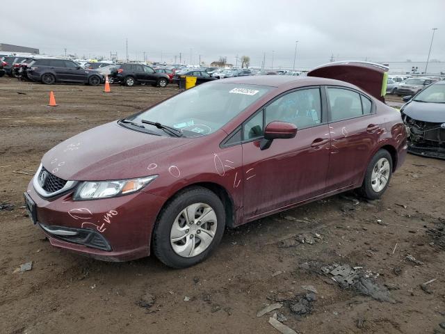 2HGFB2F54FH563562 - 2015 HONDA CIVIC LX BURGUNDY photo 1