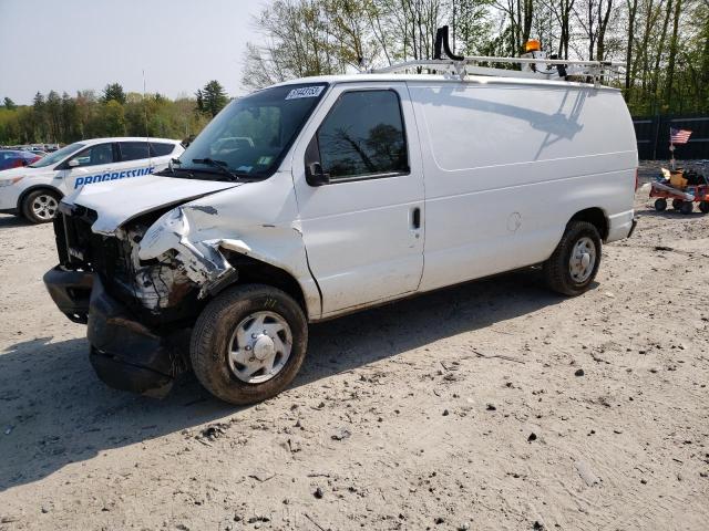 1FTNE1EW6EDA72461 - 2014 FORD E E150 VAN WHITE photo 1