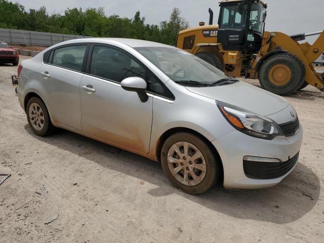 KNADM4A36G6536753 - 2016 KIA RIO LX SILVER photo 4