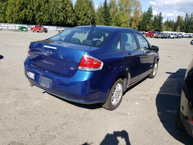 1FAHP35N99W127897 - 2009 FORD FOCUS SE BLUE photo 3