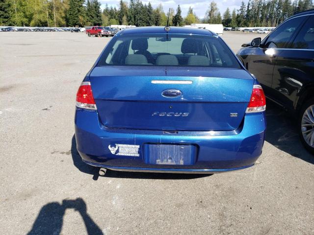 1FAHP35N99W127897 - 2009 FORD FOCUS SE BLUE photo 6