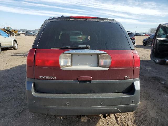 3G5DA03E84S551479 - 2004 BUICK RENDEZVOUS CX MAROON photo 6