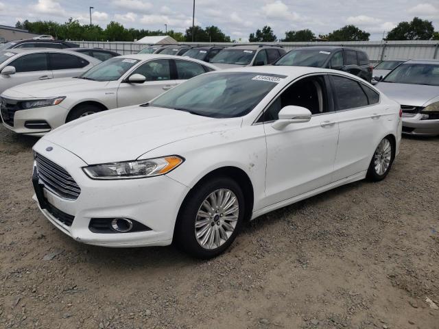 3FA6P0LU3GR187206 - 2016 FORD FUSION SE HYBRID WHITE photo 1