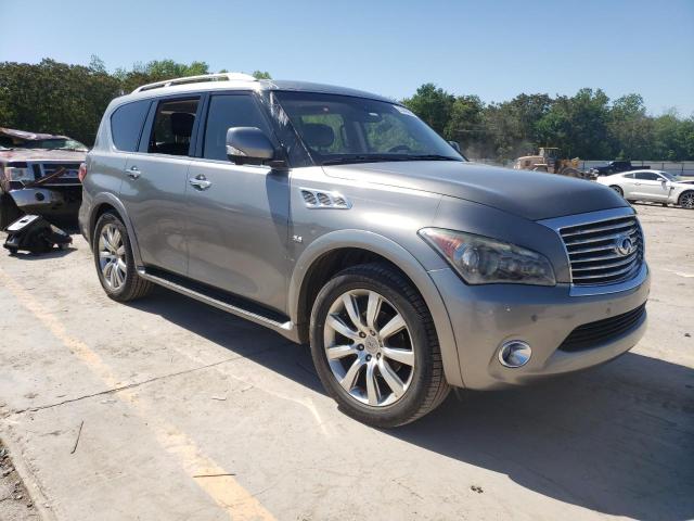 JN8AZ2NF1E9551824 - 2014 INFINITI QX80 BEIGE photo 4