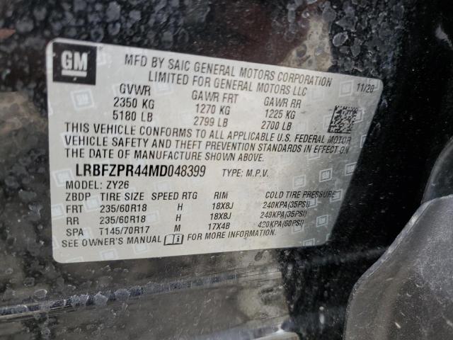 LRBFZPR44MD048399 - 2021 BUICK ENVISION ESSENCE BLACK photo 13