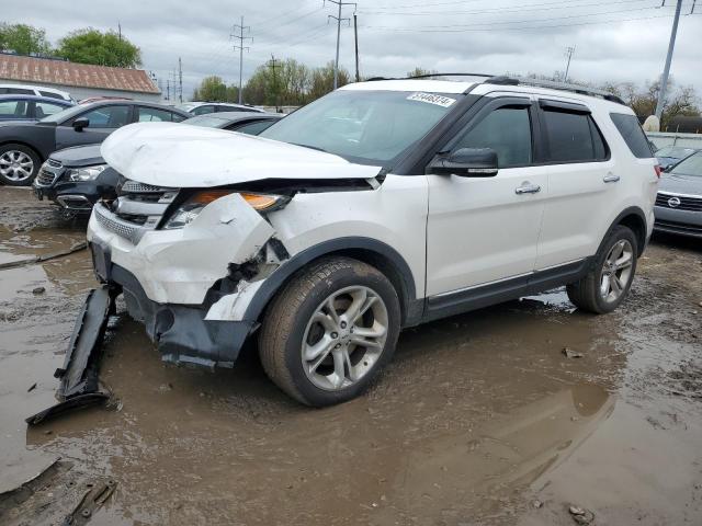 1FM5K8D87EGA87484 - 2014 FORD EXPLORER XLT WHITE photo 1