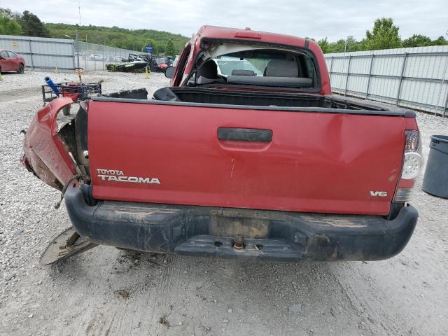 3TMLU42N69M031779 - 2009 TOYOTA TACOMA DOUBLE CAB RED photo 6