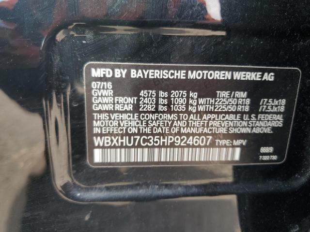 WBXHU7C35HP924607 - 2017 BMW X1 SDRIVE28I BLACK photo 13