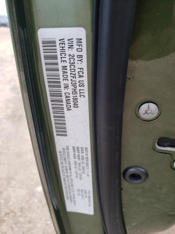 2C3CDZFJ3PH518040 - 2023 DODGE CHALLENGER R/T SCAT PACK GREEN photo 13
