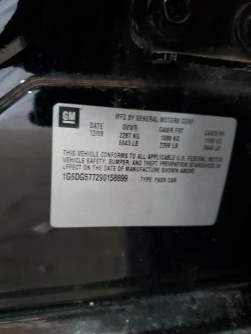 1G6DG577290158899 - 2009 CADILLAC CTS BLACK photo 12