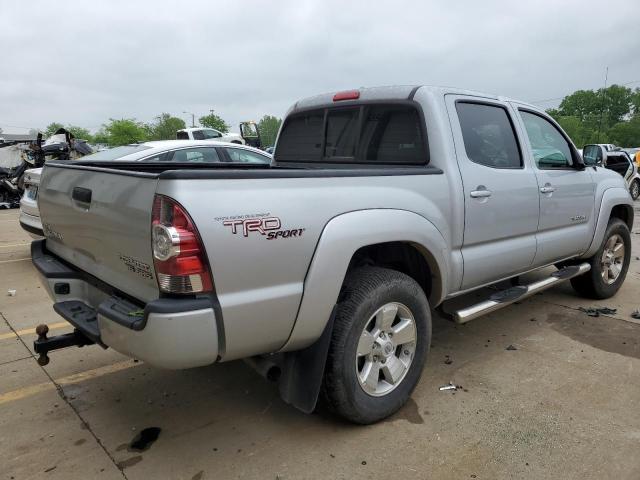 3TMJU62NX9M083788 - 2009 TOYOTA TACOMA DOUBLE CAB PRERUNNER SILVER photo 3