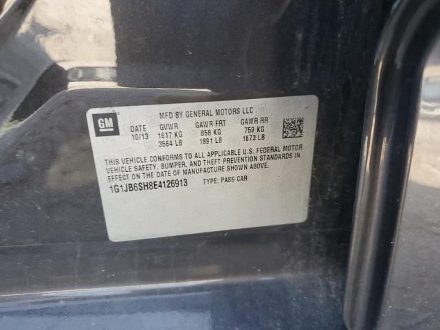 1G1JB6SH8E4126913 - 2014 CHEVROLET SONIC LS BLACK photo 12