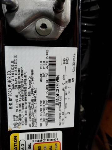 3LN6L5FCXLR605904 - 2020 LINCOLN MKZ RESERVE შავი ფოტო 12