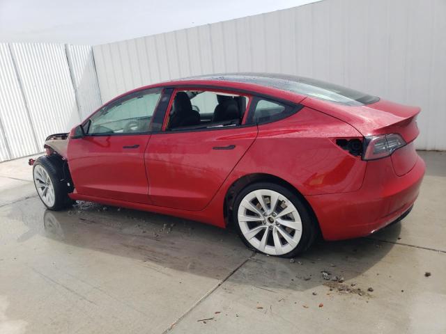 5YJ3E1EA9PF436900 - 2023 TESLA MODEL 3 RED photo 2