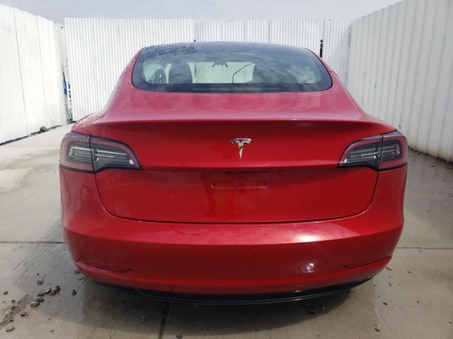 5YJ3E1EA9PF436900 - 2023 TESLA MODEL 3 RED photo 6