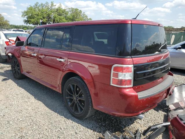 2FMGK5C83GBA10825 - 2016 FORD FLEX SEL RED photo 2