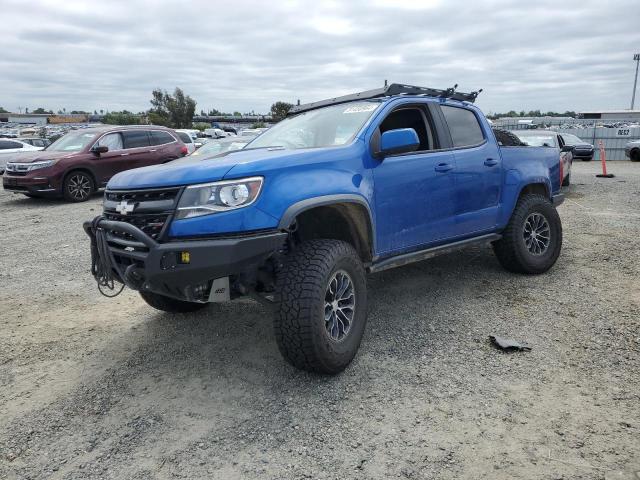 1GCPTEE14K1253355 - 2019 CHEVROLET COLORADO ZR2 BLUE photo 1