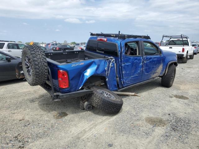 1GCPTEE14K1253355 - 2019 CHEVROLET COLORADO ZR2 BLUE photo 3
