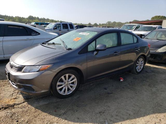 2HGFB2F84CH583574 - 2012 HONDA CIVIC EX GRAY photo 1