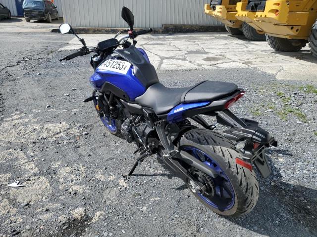 JYARM32E9NA002901 - 2022 YAMAHA MT07 BLUE photo 3