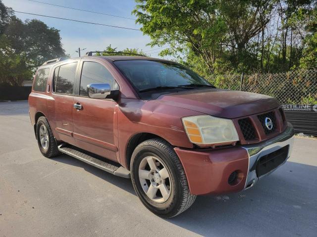 5N1AA08A94N708041 - 2004 NISSAN ARMADA SE MAROON photo 1