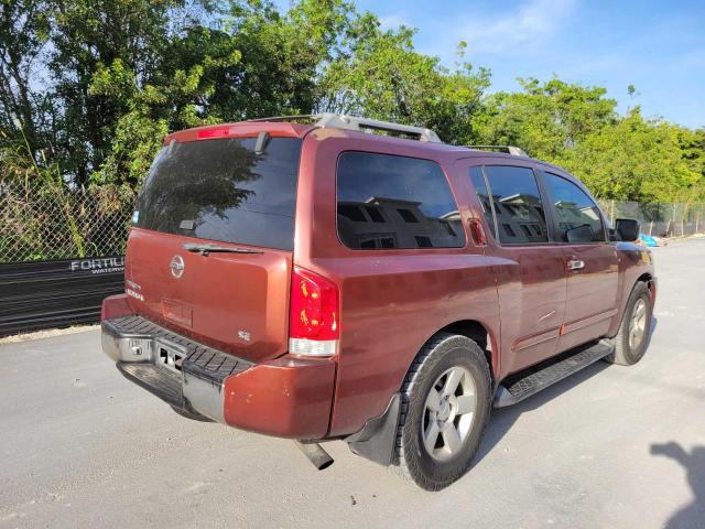 5N1AA08A94N708041 - 2004 NISSAN ARMADA SE MAROON photo 4