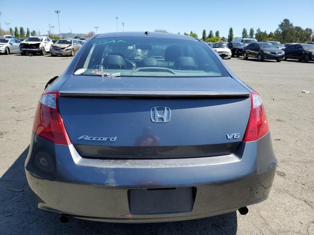 1HGCS22848A010365 - 2008 HONDA ACCORD EXL GRAY photo 6