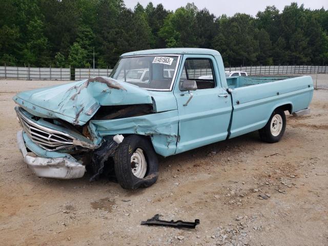 F10YRB14608 - 1967 FORD F-100 TURQUOISE photo 1
