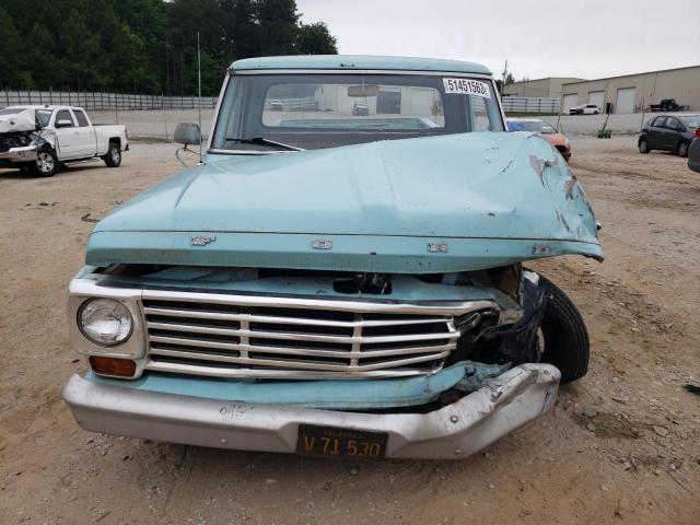 F10YRB14608 - 1967 FORD F-100 TURQUOISE photo 5