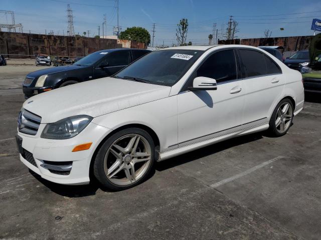 WDDGF4HB1DR293490 - 2013 MERCEDES-BENZ C 250 WHITE photo 1