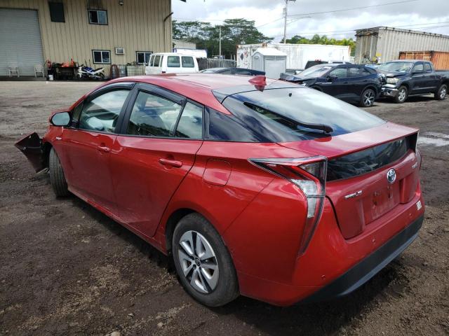 JTDKARFU5H3540815 - 2017 TOYOTA PRIUS 红色 照片 2
