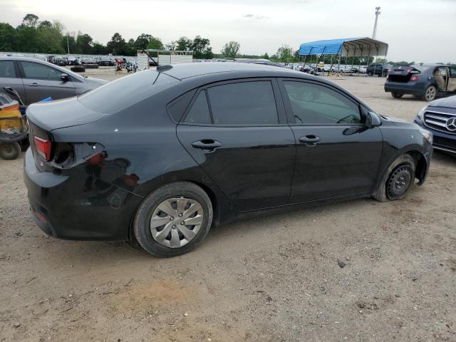 3KPA24AD2LE329771 - 2020 KIA RIO LX BLACK photo 3