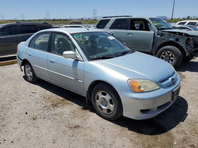 JHMES96673S020415 - 2003 HONDA CIVIC HYBRID TURQUOISE photo 4